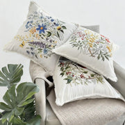 Embroidered Throw Pillow Covers 18x18 Inch Set of 2 - Fredesigner