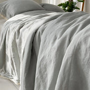 Light Blue Lace-Trimmed Duvet Cover - Fredesigner