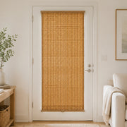 Custom Hazel French Door Bamboo Shades - french door full view