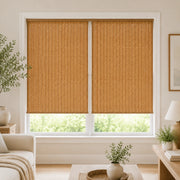 Custom Ramie 2 Shades on 1 Headrail Bamboo Shades - two on one headrail
