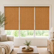 Custom Willow 3 Shades on 1 Headrail Bamboo Shades - three on one headrail