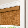 Custom Natural Motorized Bamboo Shades and Blinds - motorized headrail detail