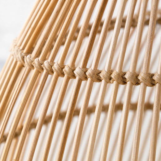 Custom Ramie Reed Bamboo Shades - reed macro detail