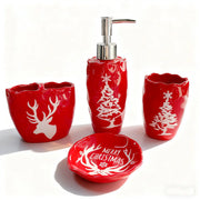 Christmas Bathroom Accessories Set - Fredesigner