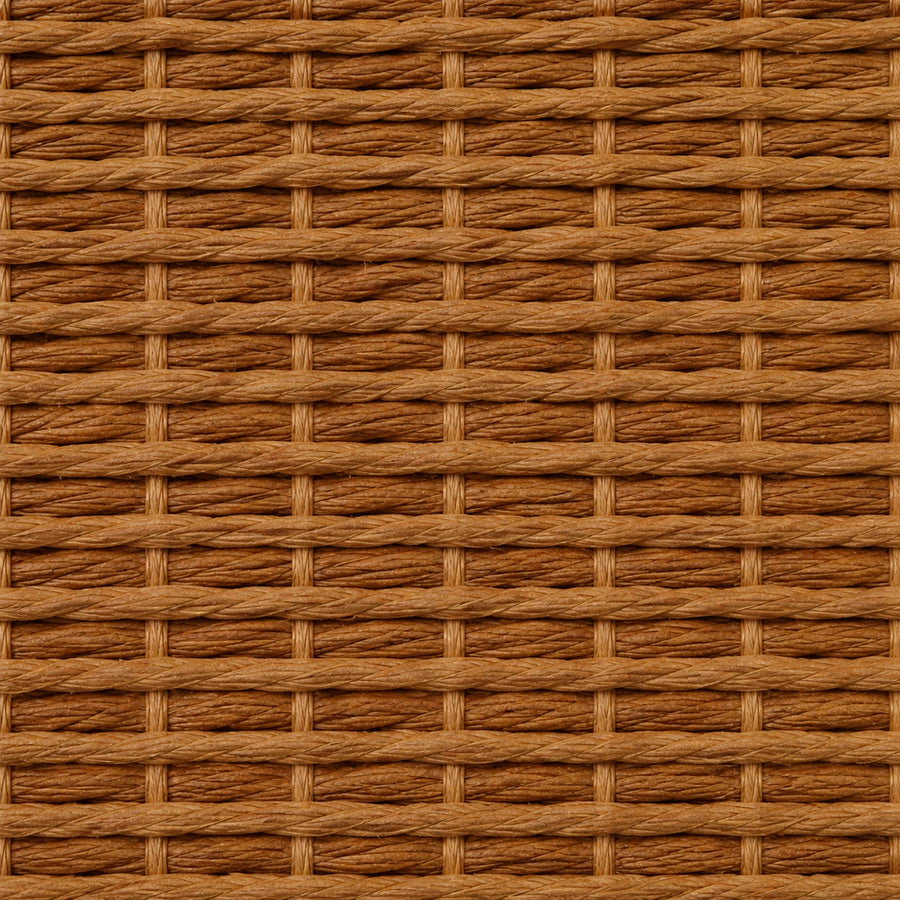 Custom Hazel Chestnut Top Down Bottom Up Bamboo Shades - Chestnut woven bamboo material close-up