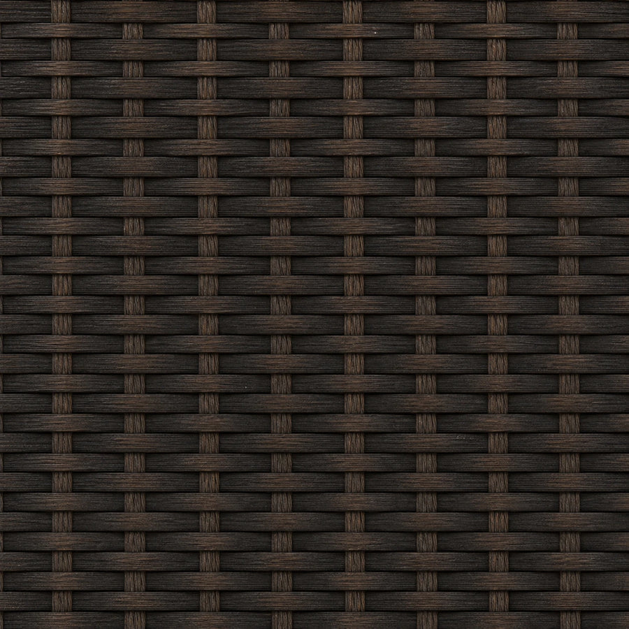 Custom Ivy Black Brown Woven Bamboo Shades - Black Brown woven bamboo material close-up