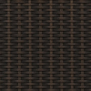 Custom Ivy Black Brown Top Down Bottom Up Bamboo Shades - Black Brown woven bamboo material close-up