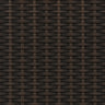Custom Ivy Black Brown Top Down Bottom Up Bamboo Shades - Black Brown woven bamboo material close-up