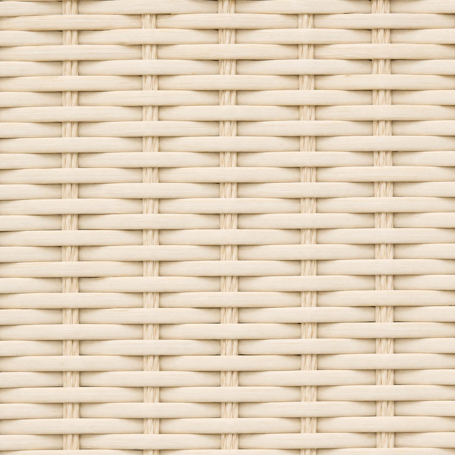Custom Ivy Bone White Top Down Bottom Up Bamboo Shades - Bone White woven bamboo material close-up
