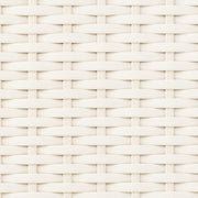 Custom Ivy Off White Top Down Bottom Up Bamboo Shades - Off White woven bamboo material close-up