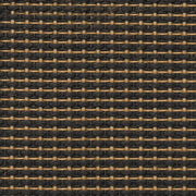 Custom Natural Black Gold Top Down Bottom Up Bamboo Shades - Black Gold woven bamboo material close-up