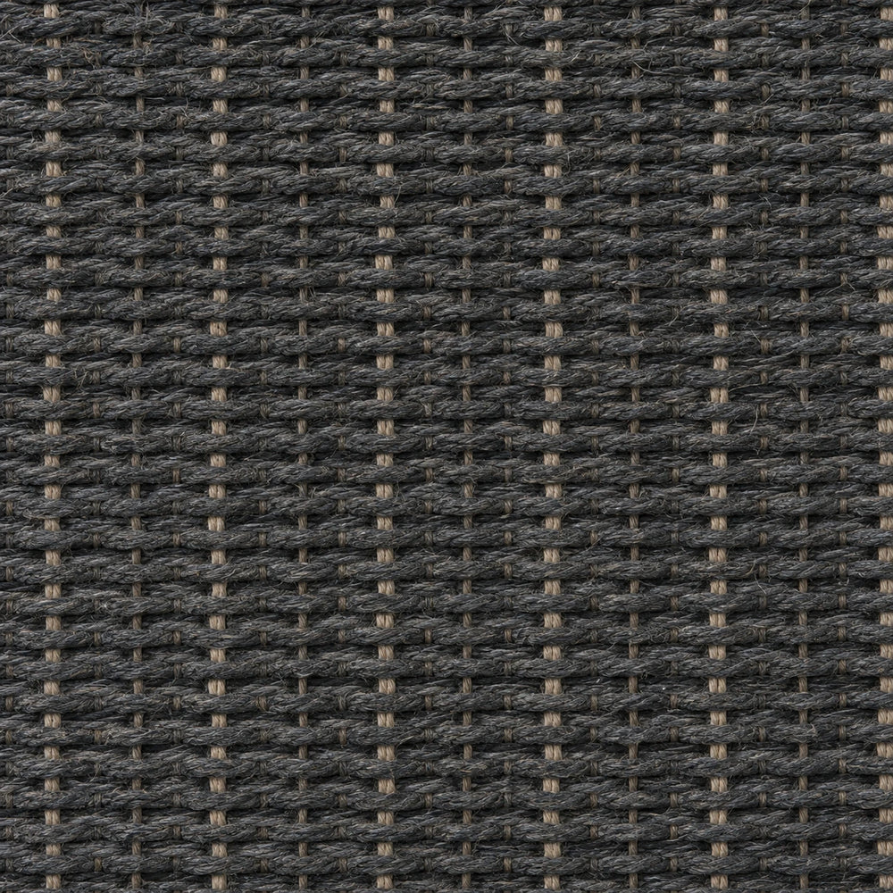 Custom Natural Black Gray Woven Bamboo Shades - Standard - Black Gray NU-04