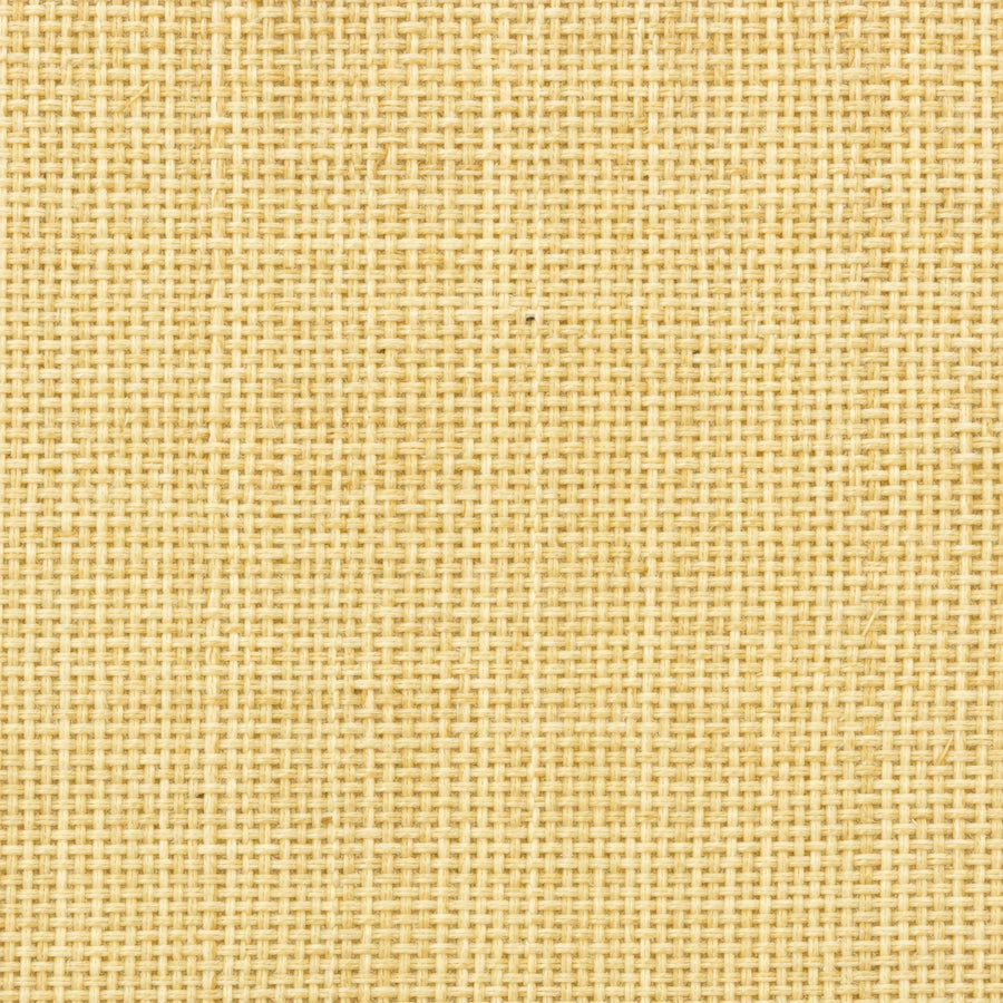 Custom Natural Oatmeal Yellow Top Down Bottom Up Bamboo Shades - Oatmeal Yellow woven bamboo material close-up
