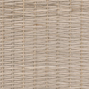 Custom Natural Sesame Gray Top Down Bottom Up Bamboo Shades - Sesame Gray woven bamboo material close-up
