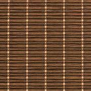 Custom Nomi Brown Woven Bamboo Shades - Brown woven bamboo material close-up
