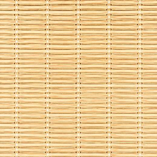 Custom Nomi Butter Woven Bamboo Shades - Butter woven bamboo material close-up
