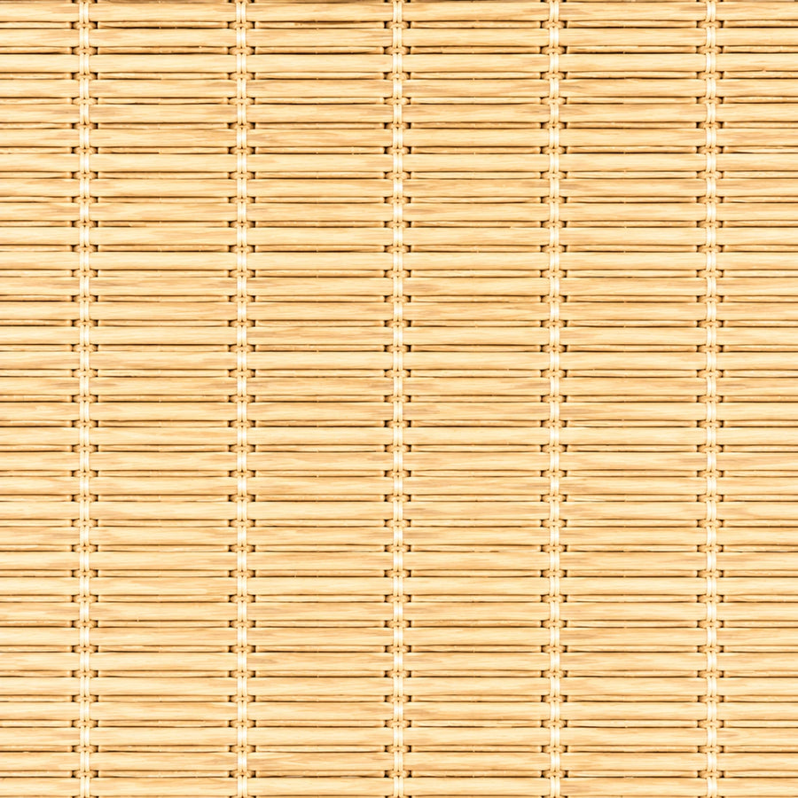 Custom Nomi Butter Woven Bamboo Shades - Butter woven bamboo material close-up