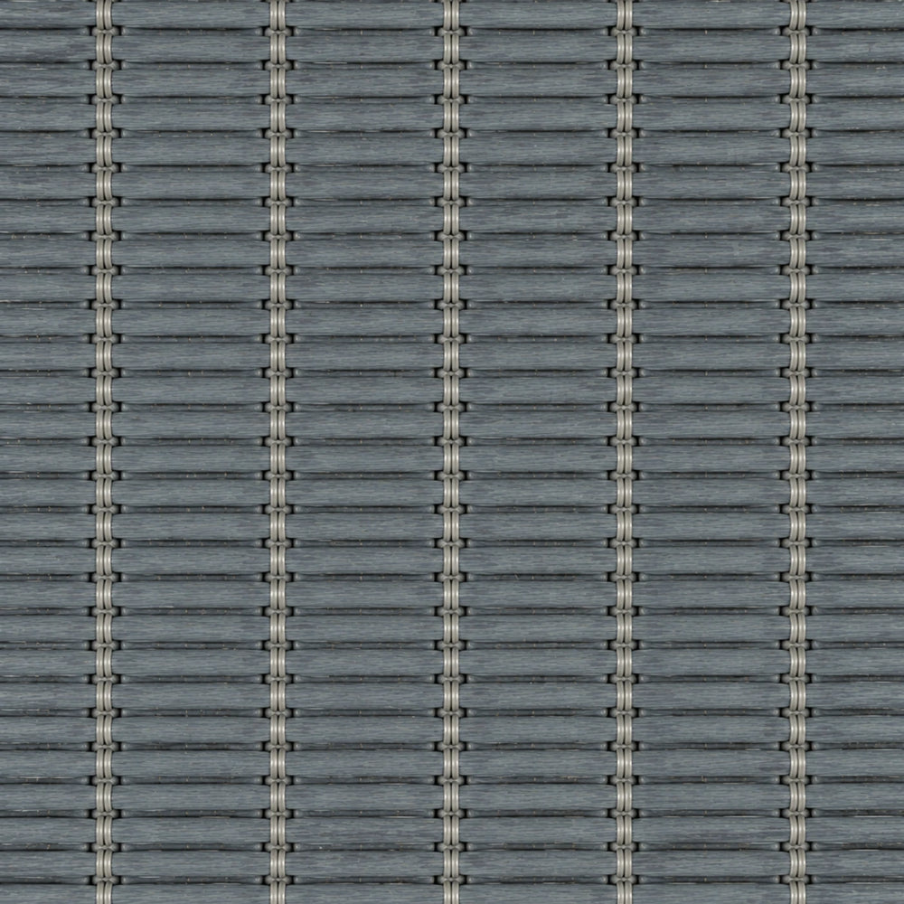 Custom Nomi Grayish Blue Woven Bamboo Shades - Standard - Grayish Blue NA0822