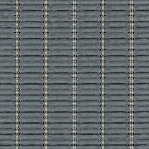 Custom Nomi Grayish Blue Top Down Bottom Up Bamboo Shades - Grayish Blue woven bamboo material close-up