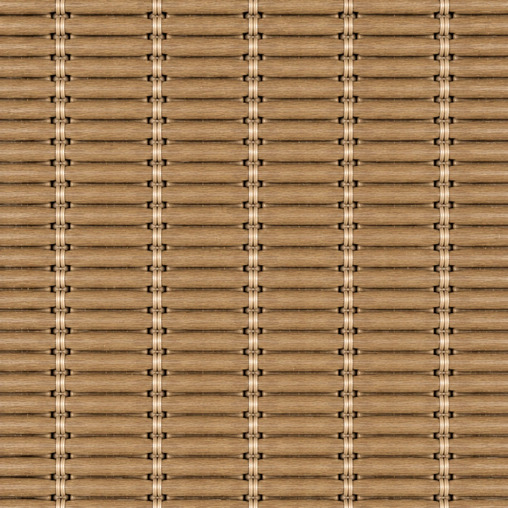 Custom Nomi Light Brown Woven Bamboo Shades - Standard - Light Brown NA0812