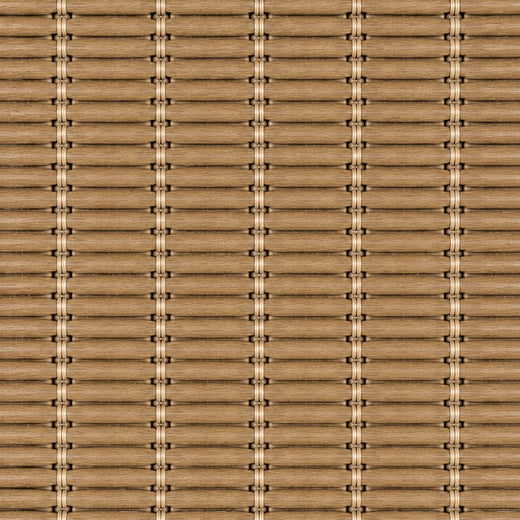 Custom Nomi Light Brown Top Down Bottom Up Bamboo Shades - Light Brown woven bamboo material close-up
