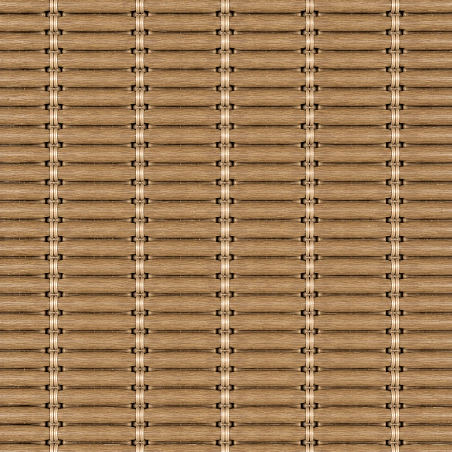 Custom Nomi Sandstone Top Down Bottom Up Bamboo Shades - Sandstone woven bamboo material close-up