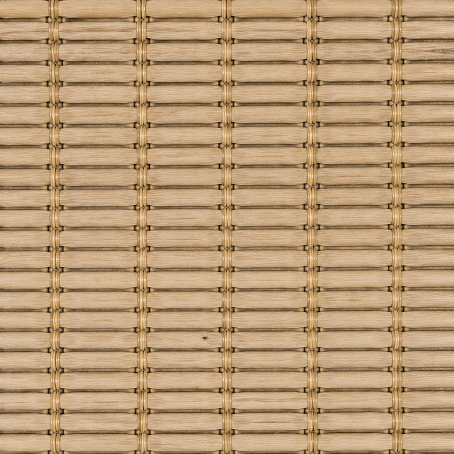 Custom Ramie Almond Top Down Bottom Up Bamboo Shades - Almond woven bamboo material close-up