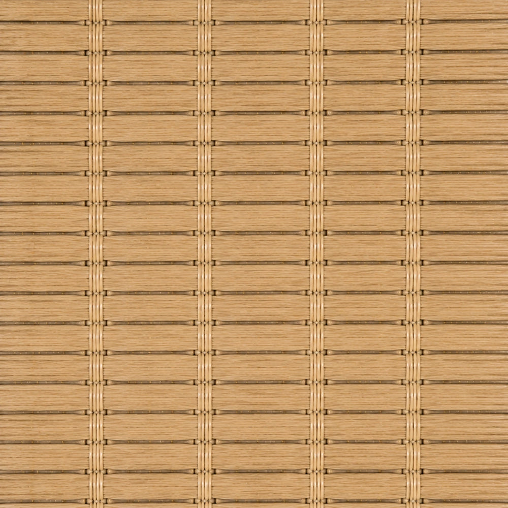 Custom Ramie Beige Brown Woven Bamboo Shades - Standard - Beige Brown DHZ-01