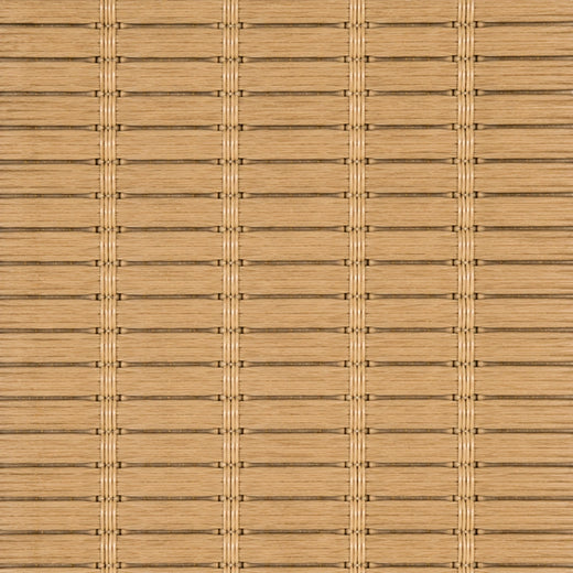 Custom Ramie Beige Brown Woven Bamboo Shades - Beige Brown woven bamboo material close-up