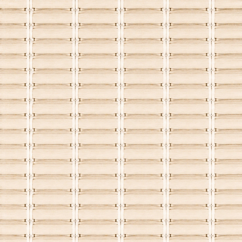 Custom Ramie Beige White Woven Bamboo Shades - Standard - Beige White 390-02