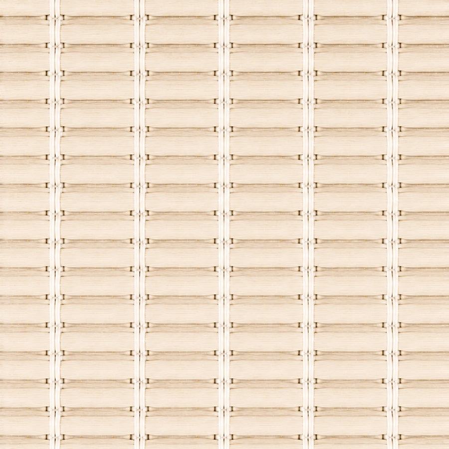 Custom Ramie Beige White Woven Bamboo Shades - Beige White woven bamboo material close-up