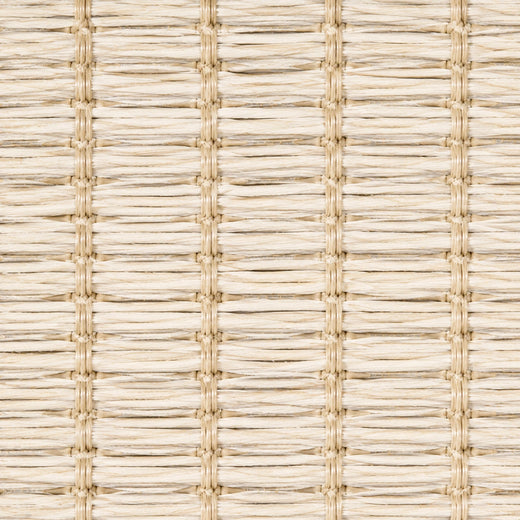 Custom Ramie Cream Top Down Bottom Up Bamboo Shades - Cream woven bamboo material close-up