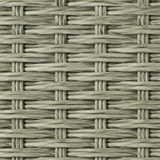 Custom Willow Gray Green Woven Bamboo Shades - Gray Green woven bamboo material close-up