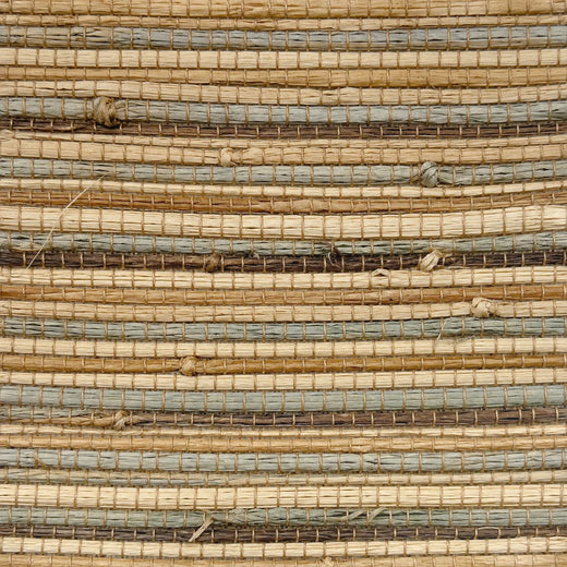 Custom Ramie 2 Shades on 1 Headrail - Honeynut D15-04 material close-up repair
