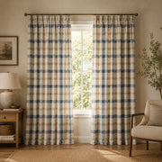 Window Plaid Curtains Windowpane Plaid Curtains Genia - Fredesigner