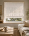 Custom Textured Sheer Roman Shade