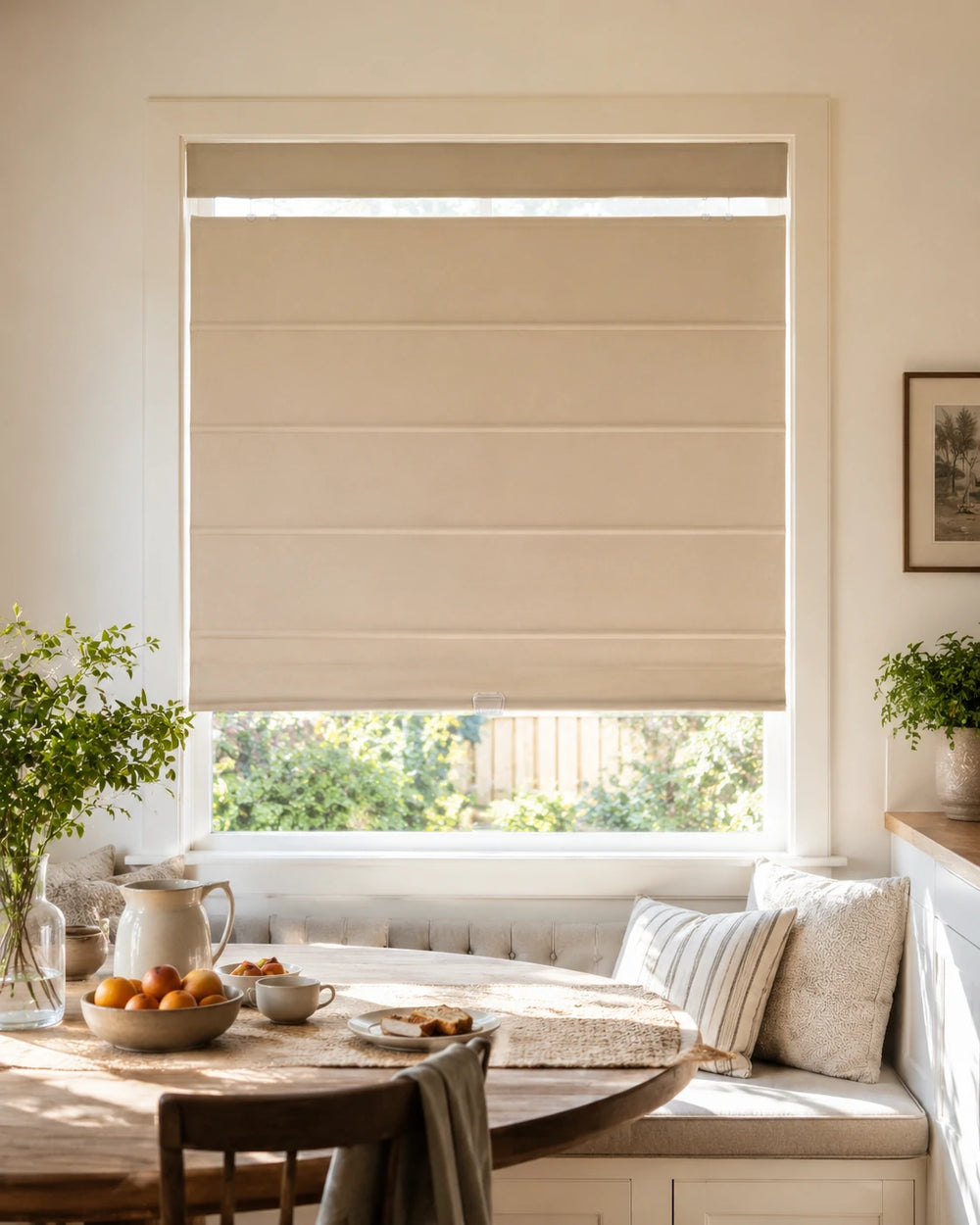 Jenna Linen Roman Shades & Blinds
