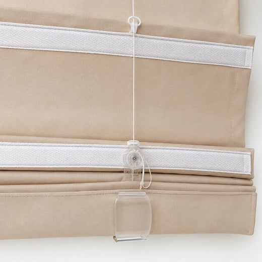Jenna Linen Roman Shades & Blinds