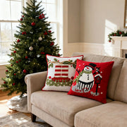Linen Christmas Pillow Covers - Fredesigner