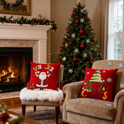Linen Christmas Pillow Covers - Fredesigner