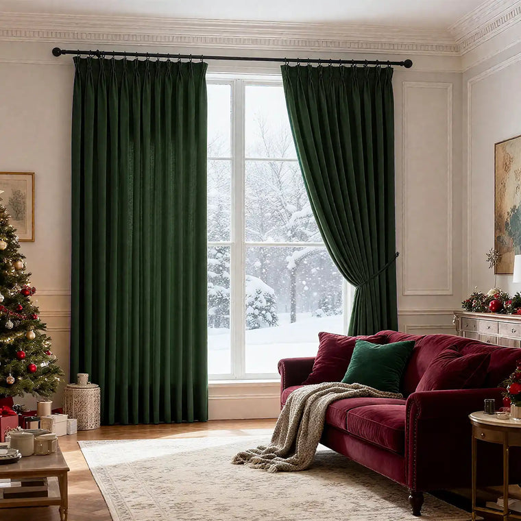 Christmas curtains for living room windows
