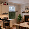 Christmas green kitchen curtains