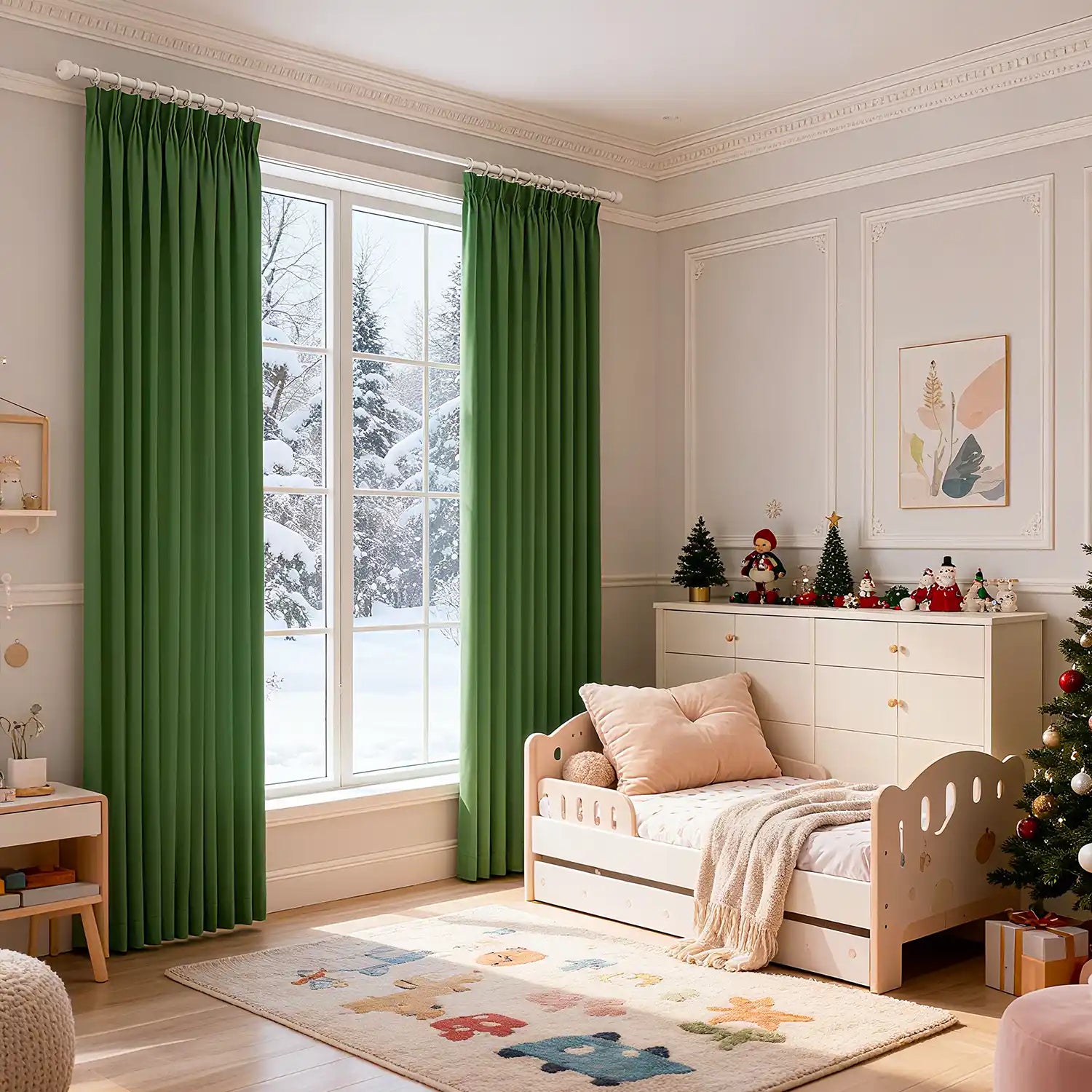 Christmas kids blackout curtain