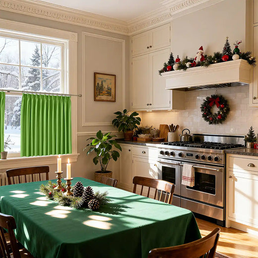 Christmas kitchen curtains