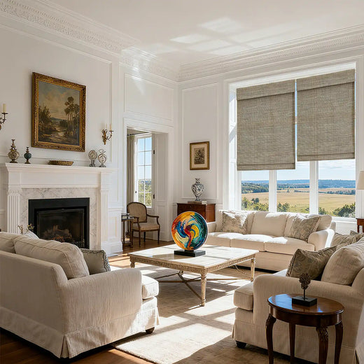 Living Room  Adjustable Blinds