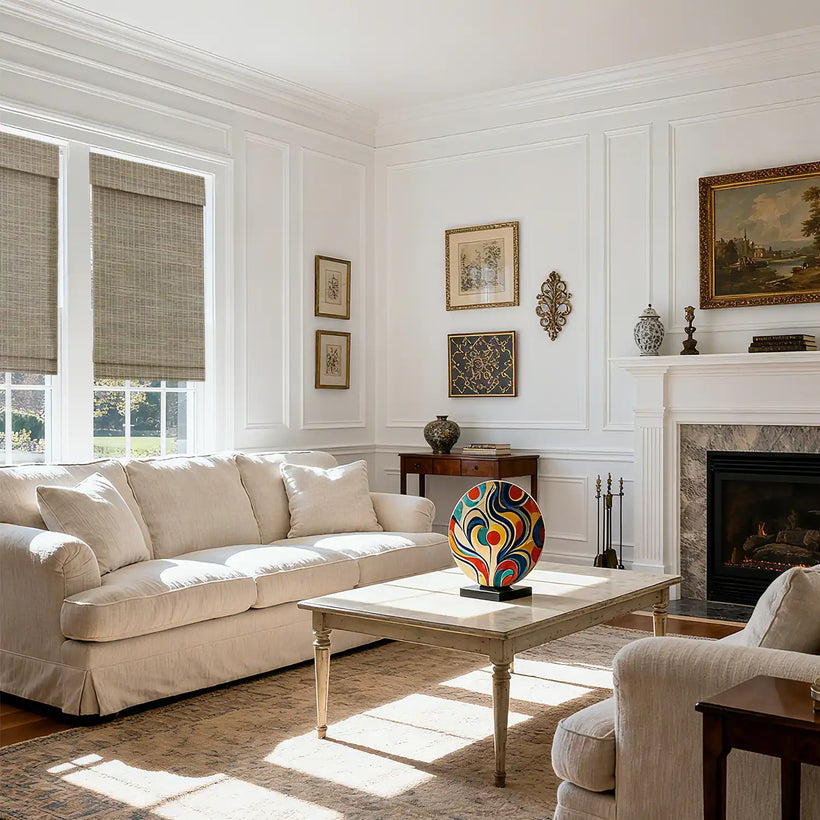 Living Room  Adjustable Blinds