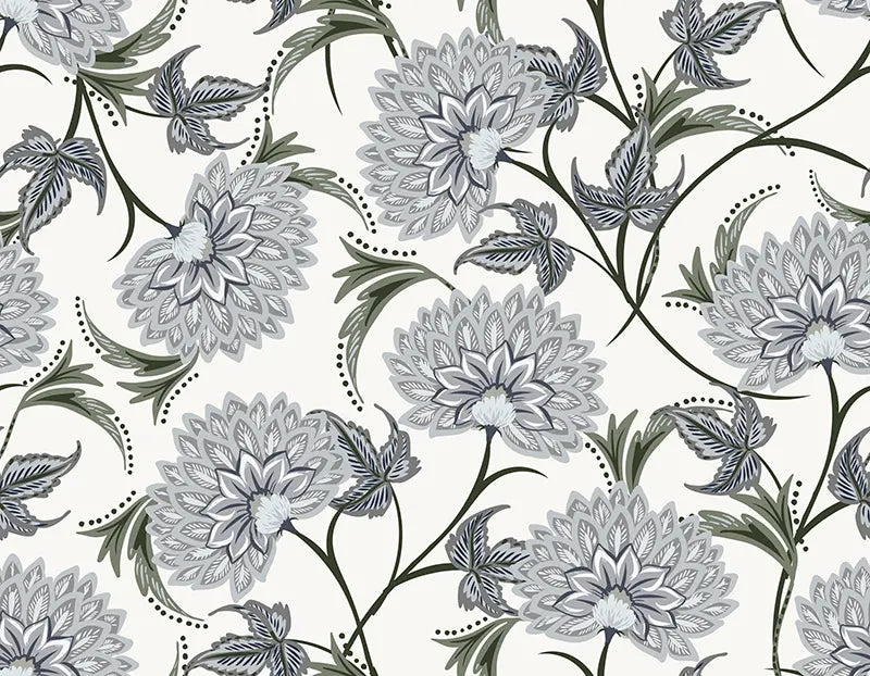 Flower Curtains for Bedroom Flower Pattern Curtains Dahlia - Fredesigner