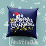 Deep Blue Christmas Embroidery Pillowcase - Fredesigner
