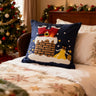 Deep Blue Christmas Embroidery Pillowcase - Fredesigner