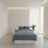 Delicate Blue Lace-Edge Duvet Cover - Fredesigner